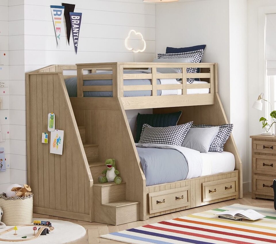 Chambray Reversible Organic Quilt Cover & Pillowcases Pottery Barn